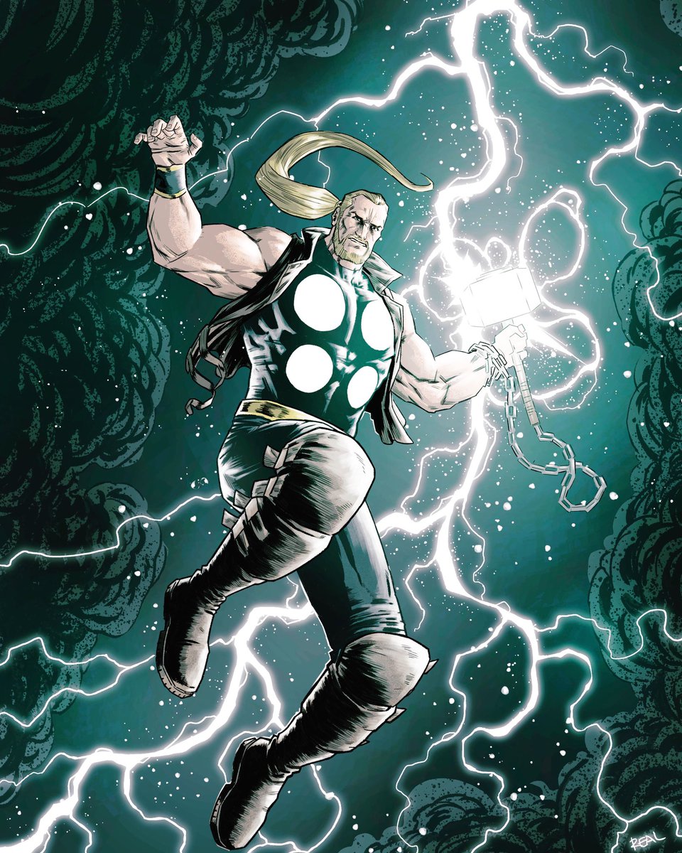 Just remembered how cool were the 90's reversions of popular Marvel  characters, Thunderstrike(the urban version of Thor) was one of my faves. -  - - - #thunderstrike #thor #avengers #marvelcomics #mcu #comicbook #, image size:960x1200