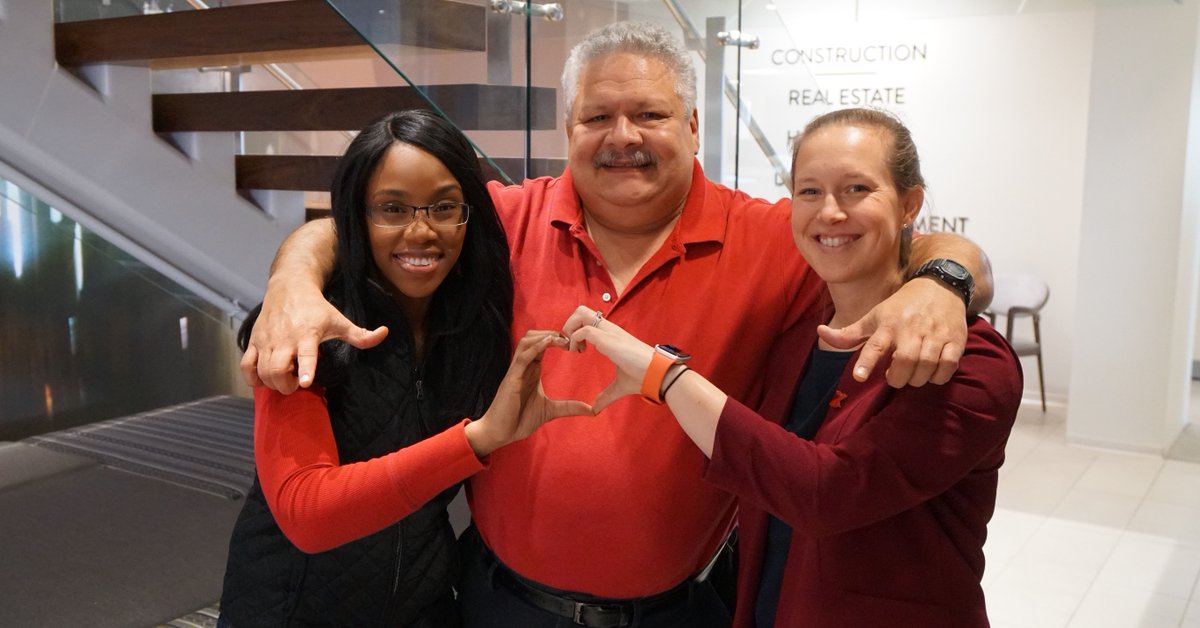 Our HQ's have heart! Donohoe Women's Leadership Initiative rallied #TeamDonohoe to bring attention to the #1 health problem affecting women - heart disease. #WearRedDay #GoRedforWomen #AmericanHeartAssociation #TeamDonohoe #DonohoeWLI #DonohoeHQ