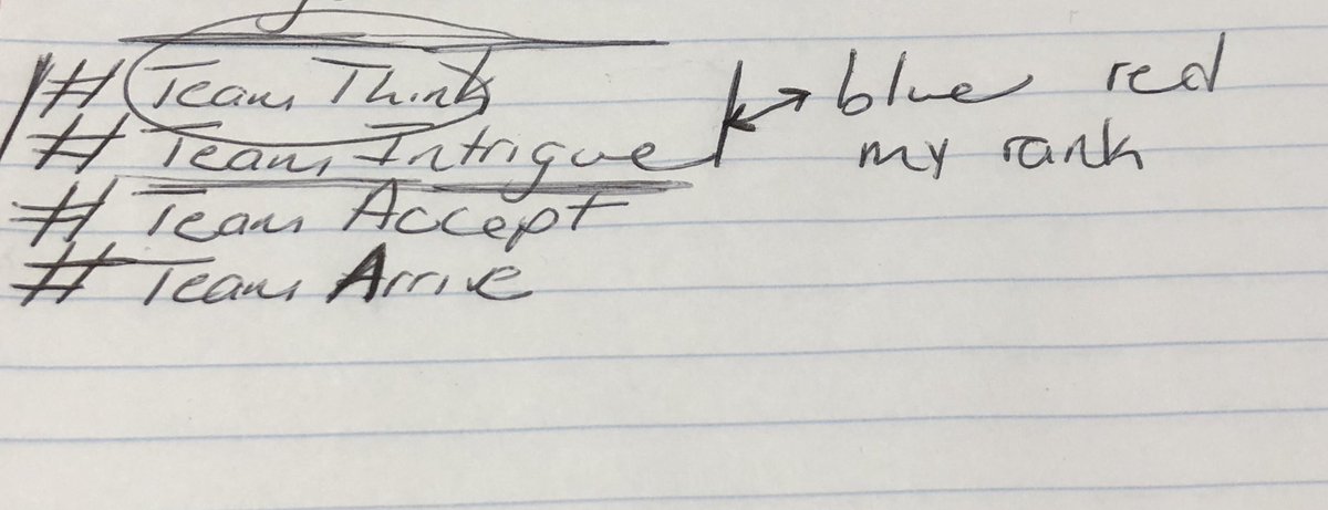 marsrock3's tweet image. Today I learned that I identify most with #teamthink and #teamintrigue and that I am red/blue. I tend to ask myself if I think situations are right. ⁦@theNSLS⁩