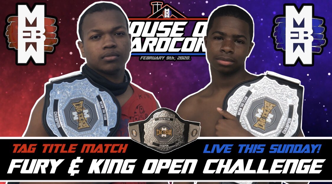 MEBW17's tweet photo. This Sunday, all #MEBW championships are defended at MEBW House of Hardcore, LIVE at 6PM EST! This is a must see show! Comment your predictions down below! 🔴🔵

#MEBWHOH https://t.co/OB8gC3Zu17