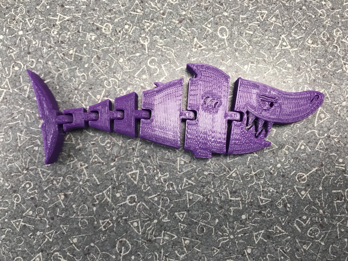 🎶 3D Shark doo doo, doo doo doo doo. 3D Shark doo doo, doo doo doo doo. 3D Shark doo doo, doo doo doo doo, 3D SHARK!!! 🎶

Taking our brand new 3D printer out for a test drive! An enormous thank you to the Reid Family for their generous donation. 
<a href="/TFTitans/">Terry Fox ES</a> #MakerSpace 🦈