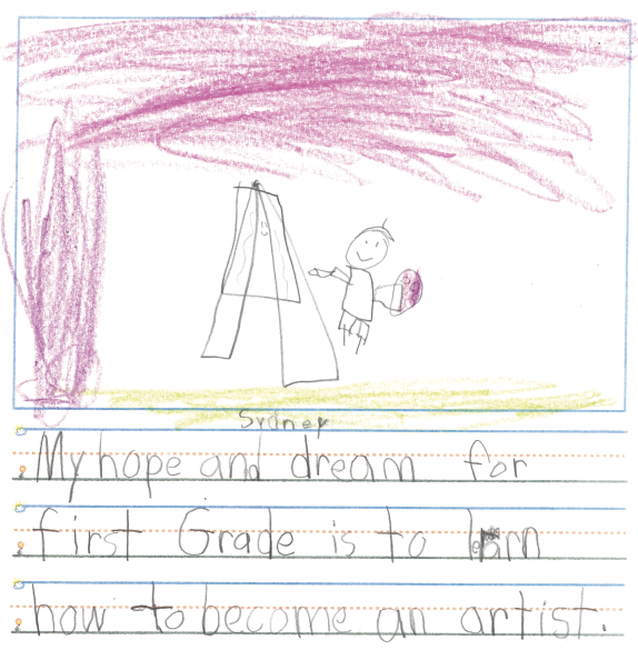 A wonderful dream for a wonderful little artist. Good luck, Sydney! 

#childhoodmemories #custombook #futuregoals #kidsart #makingmemories #childrensart #artistdreams