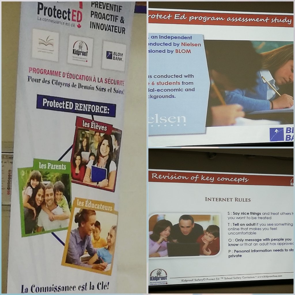 MonaJalaleddine's tweet photo. "There is nothing more rewarding than knowing you have helped keep a child safe!" According to #Neilsen 88% of students stopped doing an unsafe and/or an unhealthy behavior.. Kids Safety is the major goal of teaching #ProtectEd @kidproofmena #Refreshing_session @DawhaHighSchool https://t.co/dgWbGDDLXm