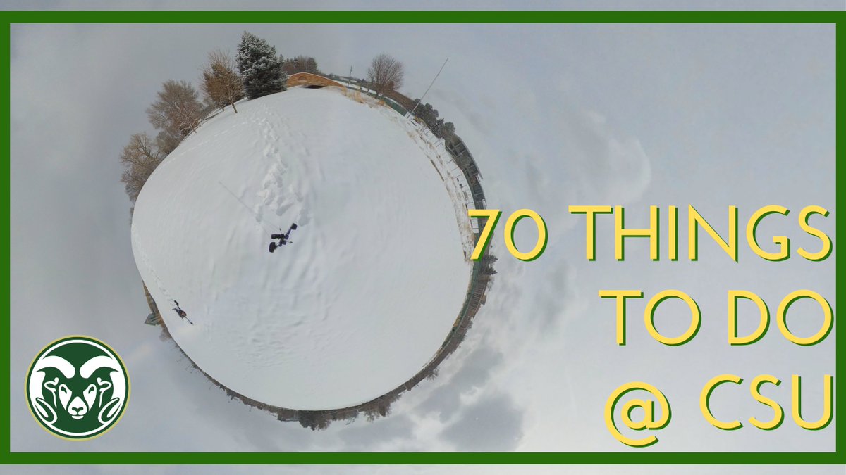 CSU_VR's tweet image. Snow&apos;s fallen on campus, so I decide to have a little bit of fun. Join me for #58 of the 70 Things to do at CSU, Play In The Snow On The West Lawn! Watch it here:

youtube.com/watch?v=zdw-Vn…