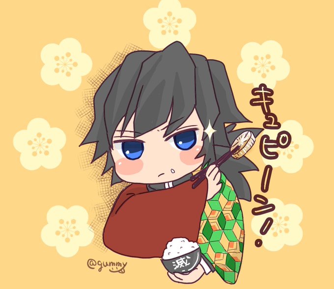 ｸﾞﾐーさんがTwitterに投稿した冨岡義勇(鬼滅の刃)のイラスト。