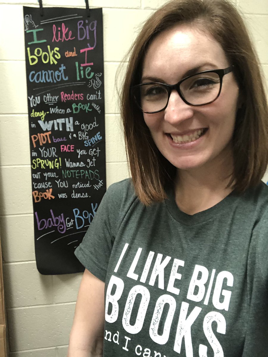 I like big books, and I cannot lie. 😂😂😂 My sis got me the best shirt for Christmas this year! #elementarylibrary #teacherlibrarian #libraryshirt #library