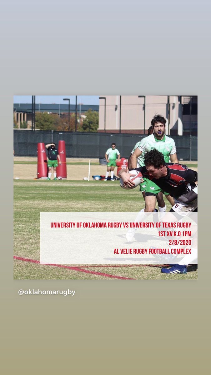 It’s always a good day to beat Texas and OU Rugby gets to do it tomorrow! Be there