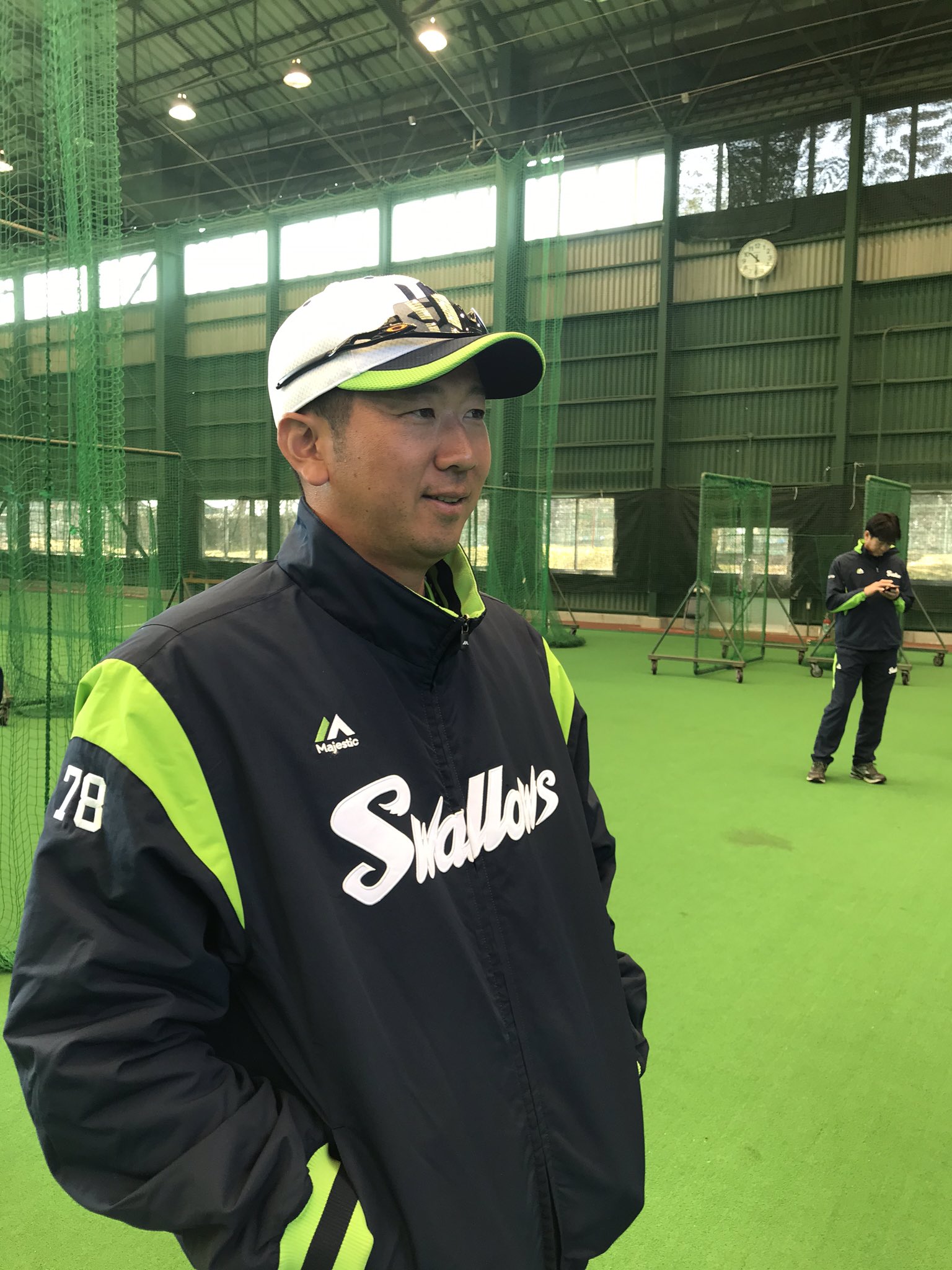 東京ヤクルトスワローズ大松尚逸チーフ打撃コーチ着用2023年燕パワーユニフォーム 東京ヤクルトスワローズ大松尚逸チーフ打撃コーチ着用2023年燕