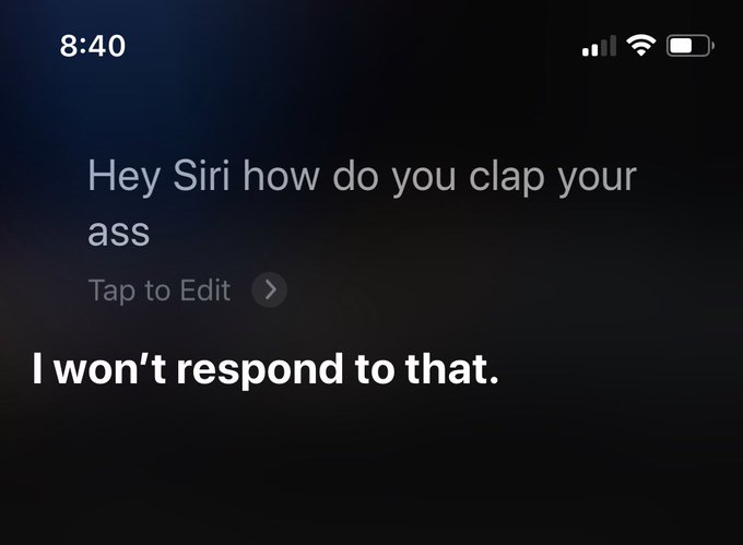 Siri is sooo useless 🙄 https://t.co/ZNt4us4QNo<a href="/tag/bbtag"class="tags"><span>#bbtag</span></a>