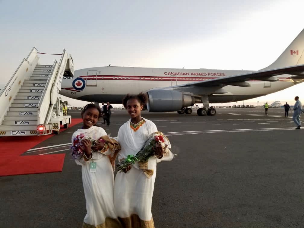 StewartRWheeler's tweet image. The @CanadianPM has landed in #Ethiopia — now all the preparations swing into action. Thanks to the great team here at the Embassy @CanadaEthiopia,  we are ready. @CanadaFP @EthioEmbassyCA @ChevrierAntoine #ProtocolMatters