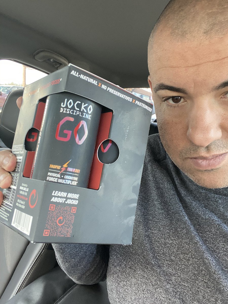 Got my #JockoDrink and about to start listening to <a href="/jockowillink/">Jocko Willink</a> new book on audible.  All I’m missin now is the 4:30am pull-ups.  Time to change that.
