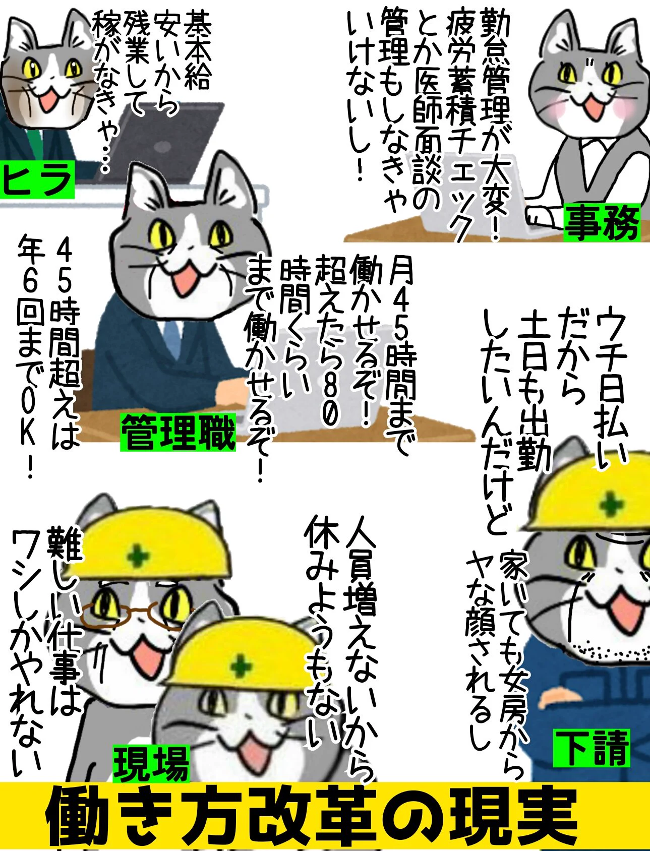 働き方改革の理想と現実がわかりみすぎて辛い・・・