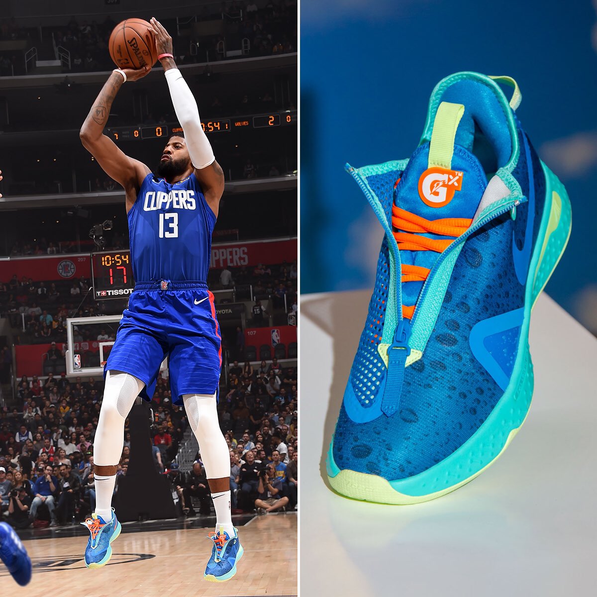 paul george 4s gatorade