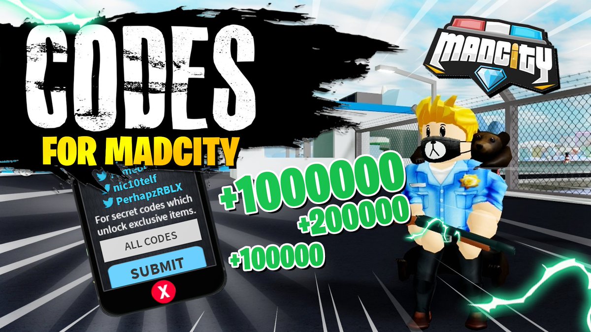 Itswerebear On Twitter All Working Roblox Mad City Codes Update Feb 2020 Link Https T Co Dp2u8nfwep - roblox mad city update