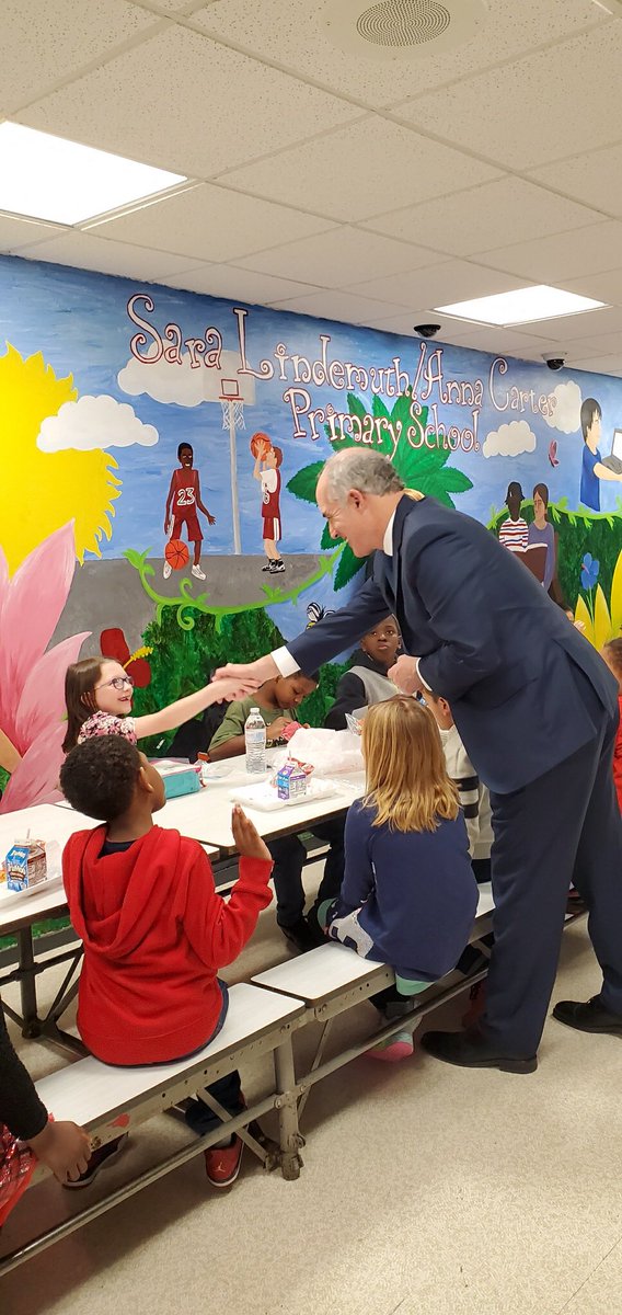HannaSupt's tweet photo. Today, U.S. Senator Bob Casey announced his Five Freedoms for America's Children at STSD. Catch the full story this evening on @CBS21NEWS at 5:30 p.m. Special thanks to the students and staff at SL/AC Primary and our Middle School! #hannapride https://t.co/nqik5mK1Ev