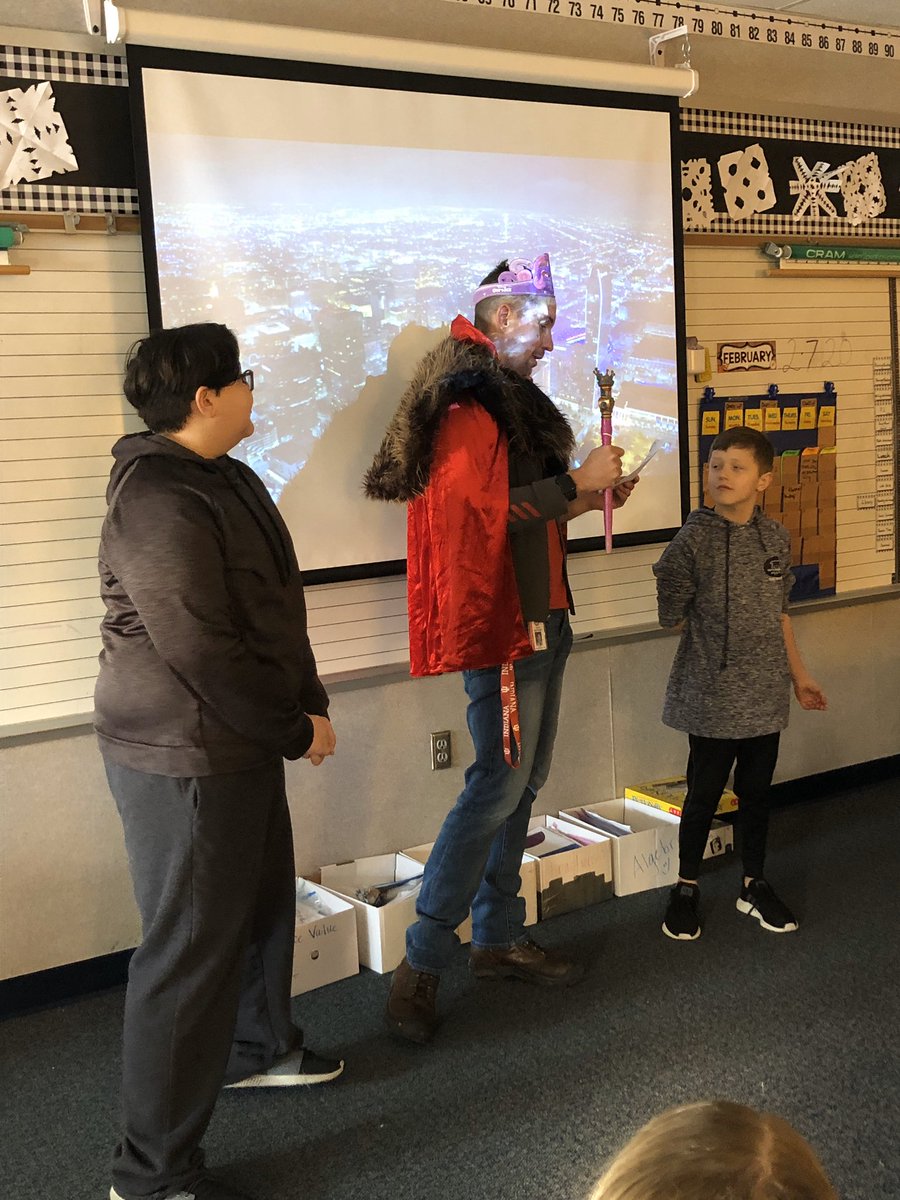 Thanks King George III <a href="/brian_behrman/">Brian Behrman</a> for helping us truly understand what life was like during the American Revolution. <a href="/FESTigersHSE/">Fishers Elementary School</a>