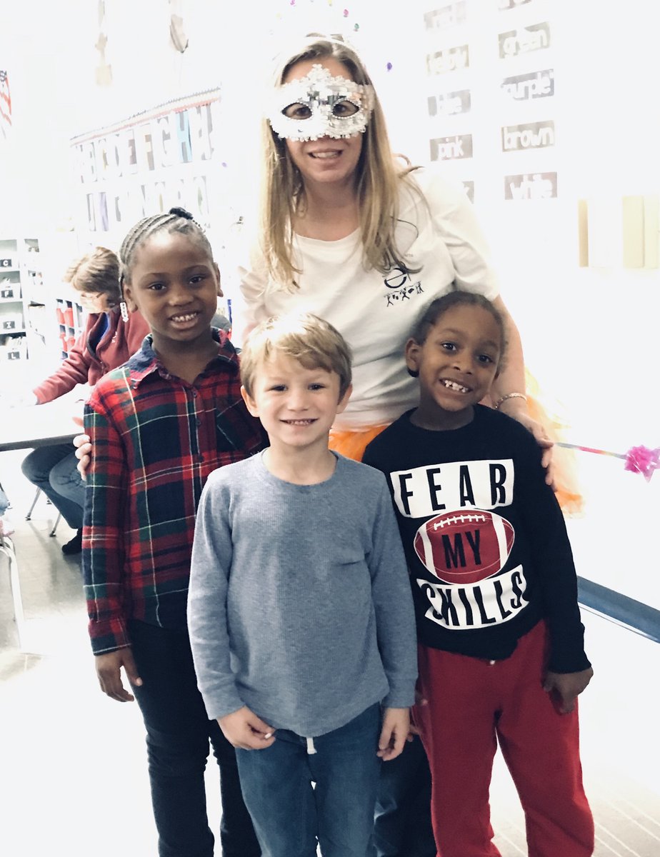 I have the BEST job!!!! In what other job do you get to wear a tutu, wigs, tiara, &amp; mask while gifting kids with a free book?!?! Love my life as an elementary school principal!!! There’s NOTHING better!!! #LoveMyKids #BookFairFairyRules
