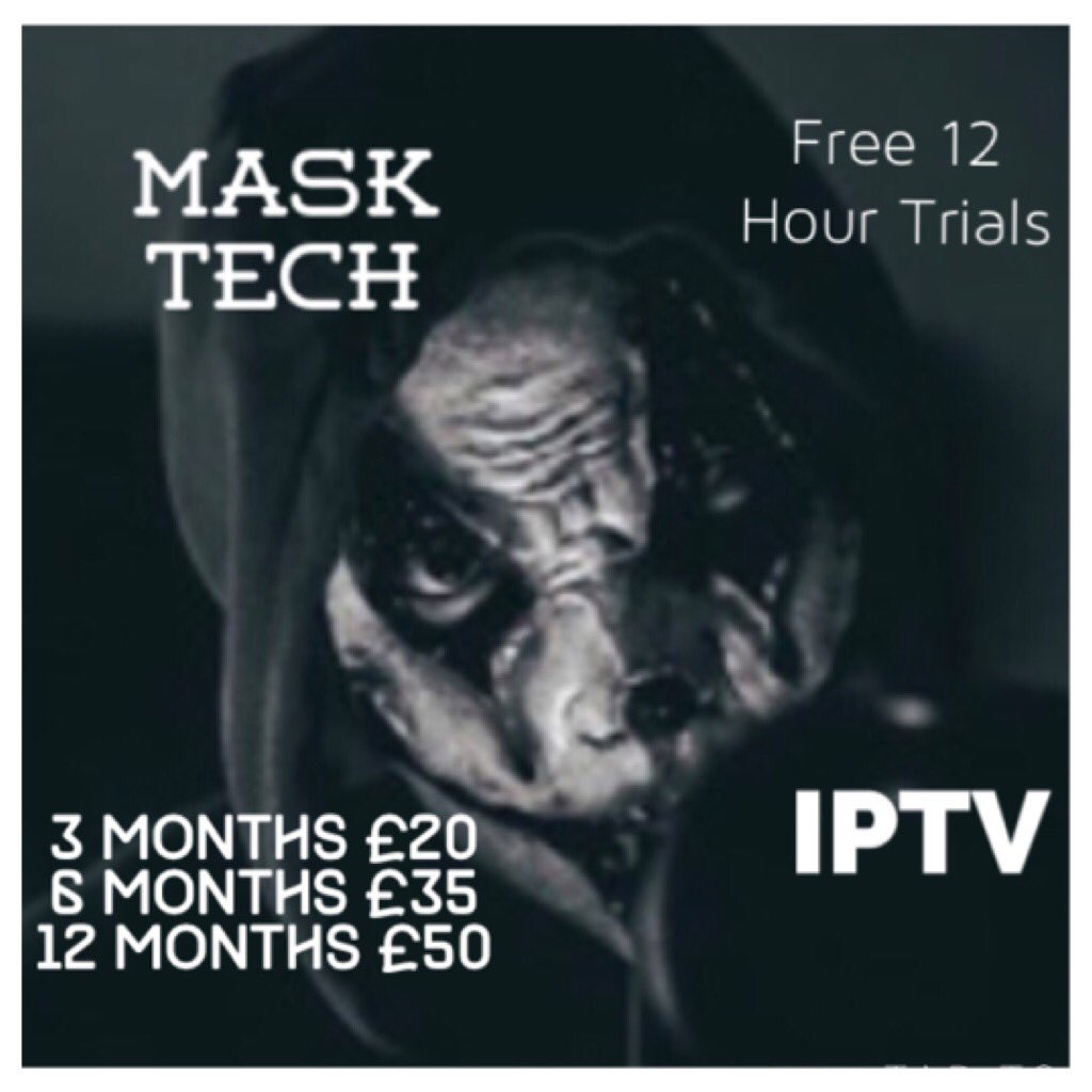 MaskTech1's tweet image. Trials available #IPTV