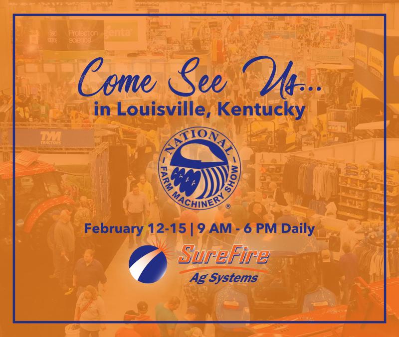 SurePointAg's tweet photo. ๐งก๐ We're headed to @louisville (make sure you say "Loo-uh-vull") next week for the #NationalFarmMachineryShow. Stop by to see our snazzy new booth & the brand new #QuickDraw3000 (and all of our other essential #SprayTender hacks). #SureFireAg #PrecisionAg #SpraySmarter https://t.co/qFgI9f0CXJ