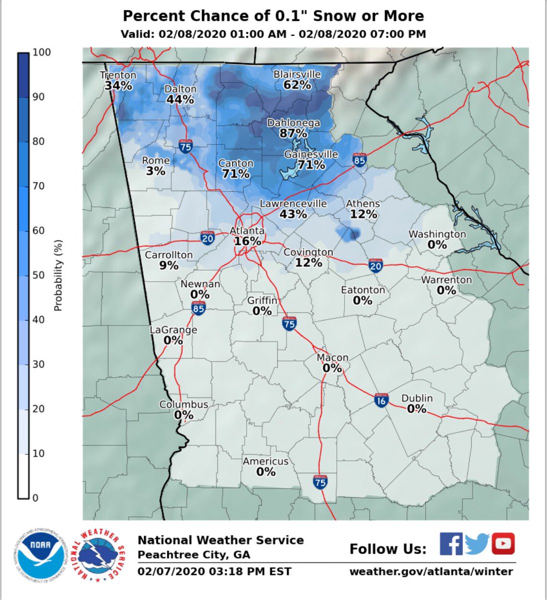 PCGAWX's tweet photo. #PauldingCo Snaowfall maps from @NWSAtlanta #gawx https://t.co/uQVk09MDln