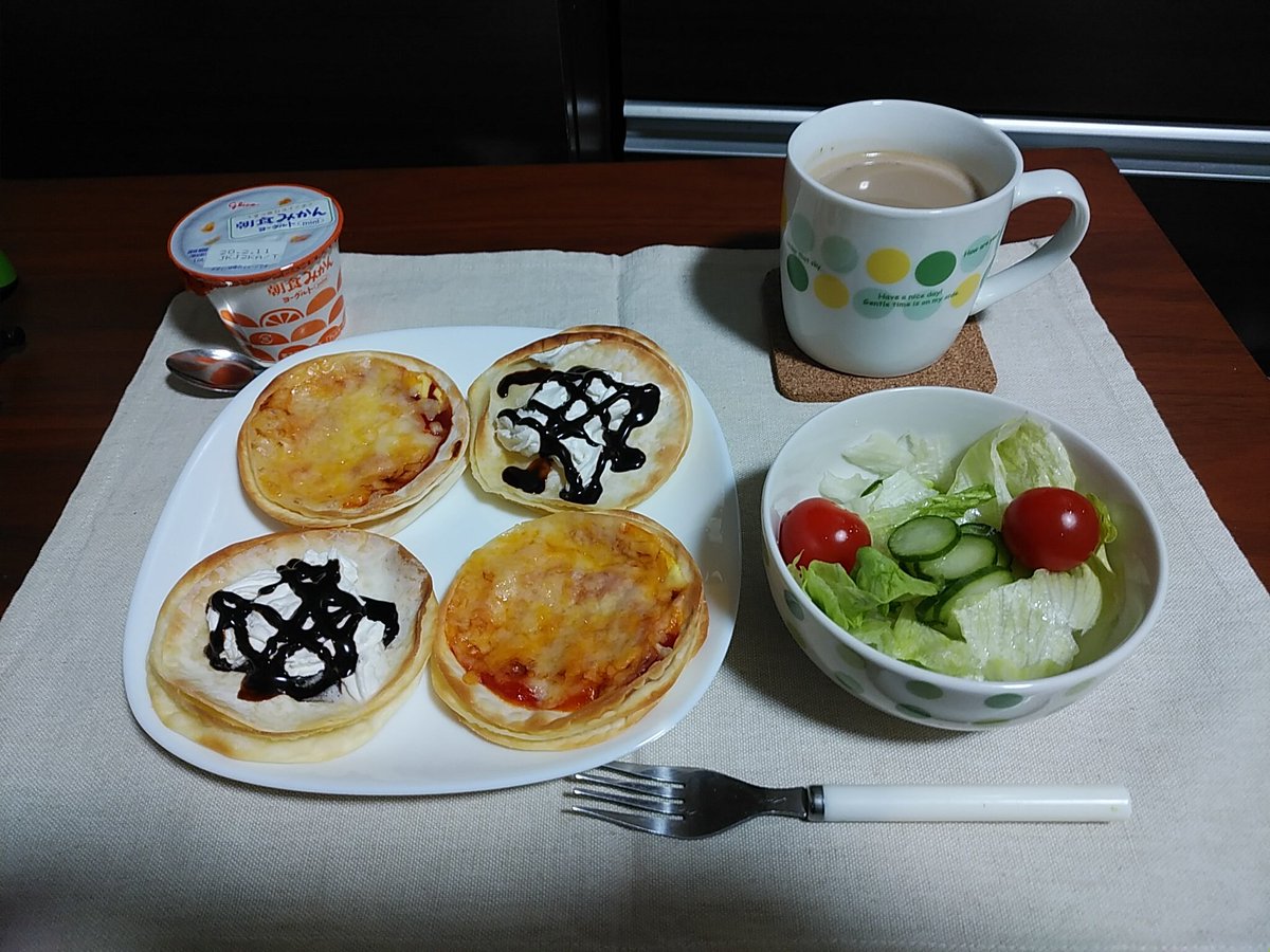 朝食みかんヨーグルト 朝食みかんヨーグルト
