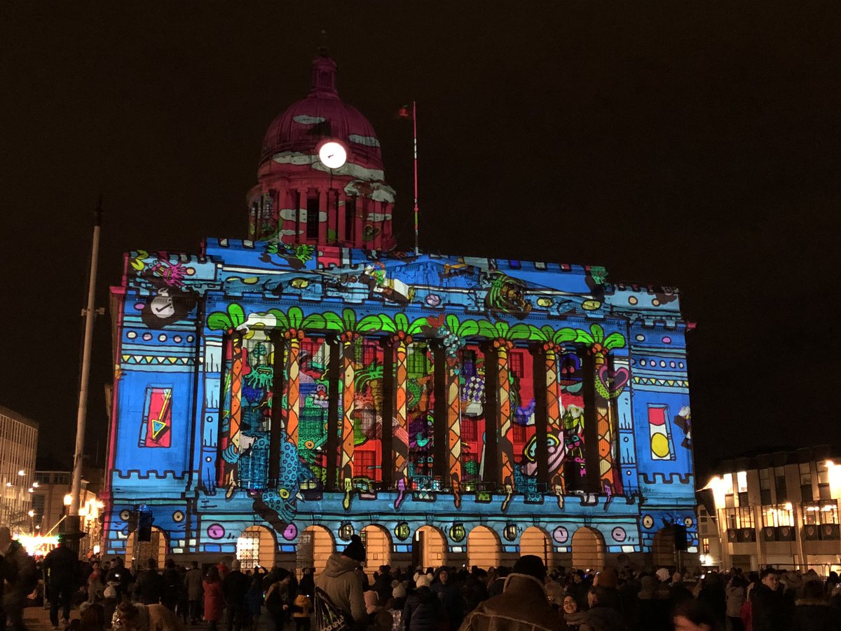 BeckyHardiman1's tweet photo. Brilliant evening enjoying Nottingham sights and feeling safe #lightnightnottingham @MyNottingham @CllrDavidMellen Something for everyone - thanks to all involved. π https://t.co/nt9FYutJZm