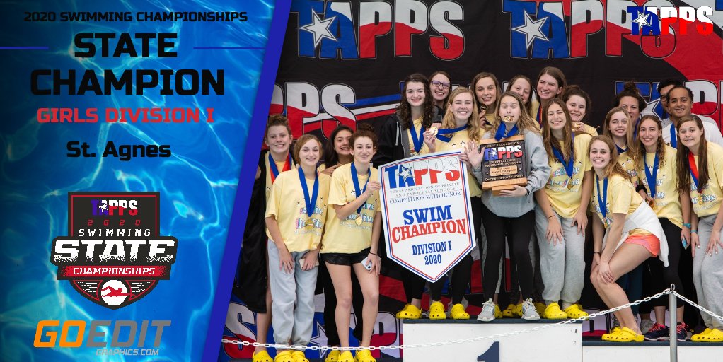 TAPPSswim's tweet image. #TAPPSswim Division I Girls Champion: St. Agnes