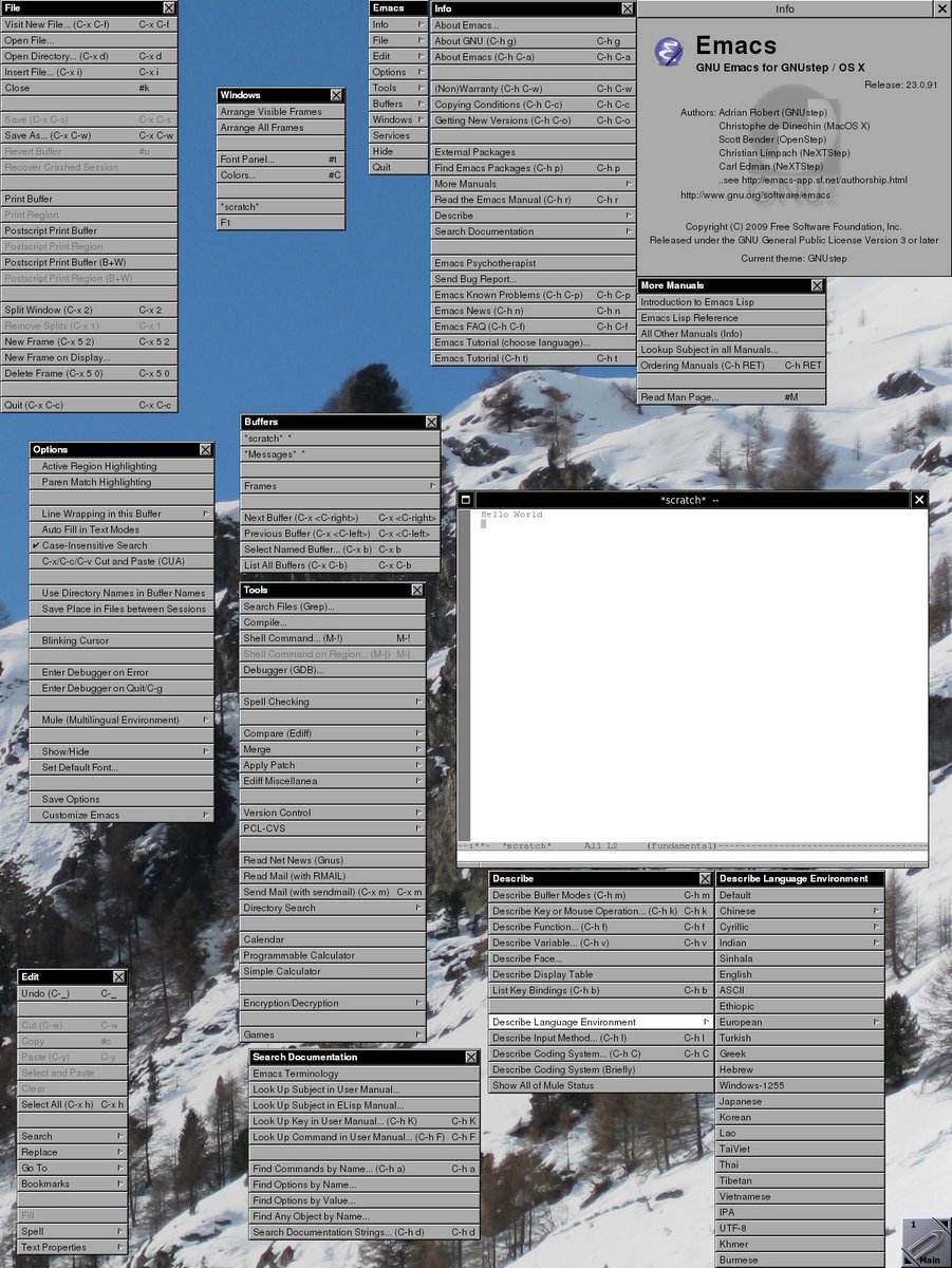 aieidotch's tweet image. You’re welcome. #gnustep with #emacs