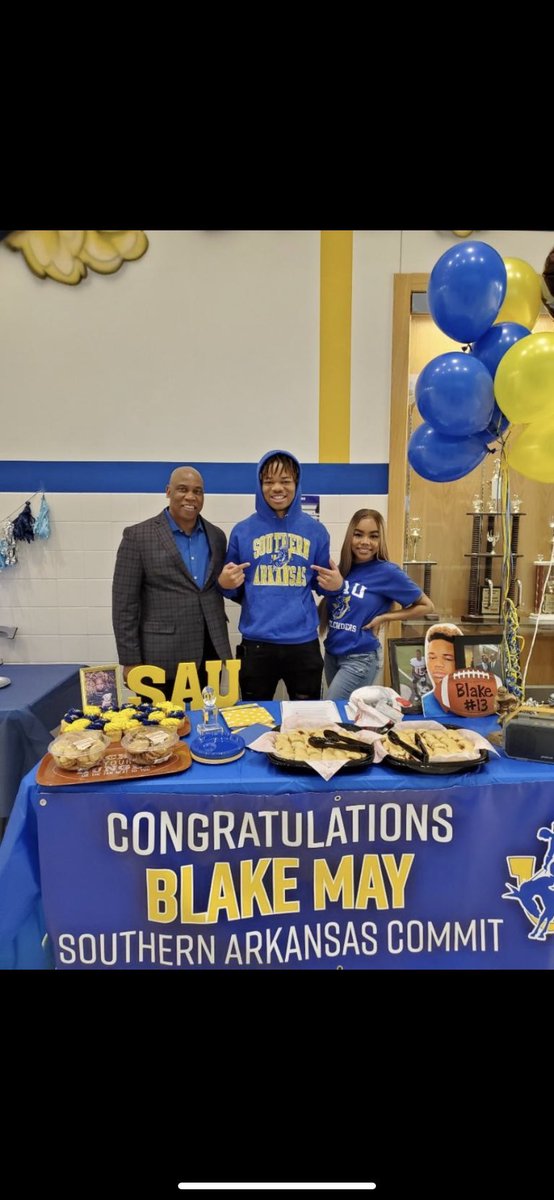 Congratulations <a href="/_blakem13/">Blake May</a> for signing your LOI to <a href="/SAUFootball/">Mulerider Football</a>. Hardwork pays off! #NextGen #MJP