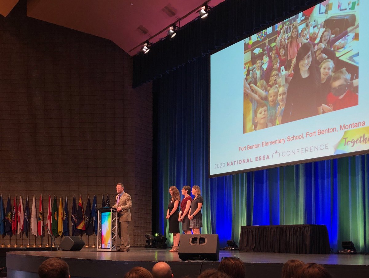 rbenjaminFB's tweet photo. It’s a great day to be Longhorn! Hard work and dedication led Fort Benton Elementary to be named a National ESEA Distinguished School! GO HORNS! 🍎🍎 https://t.co/dP4pT1faEf