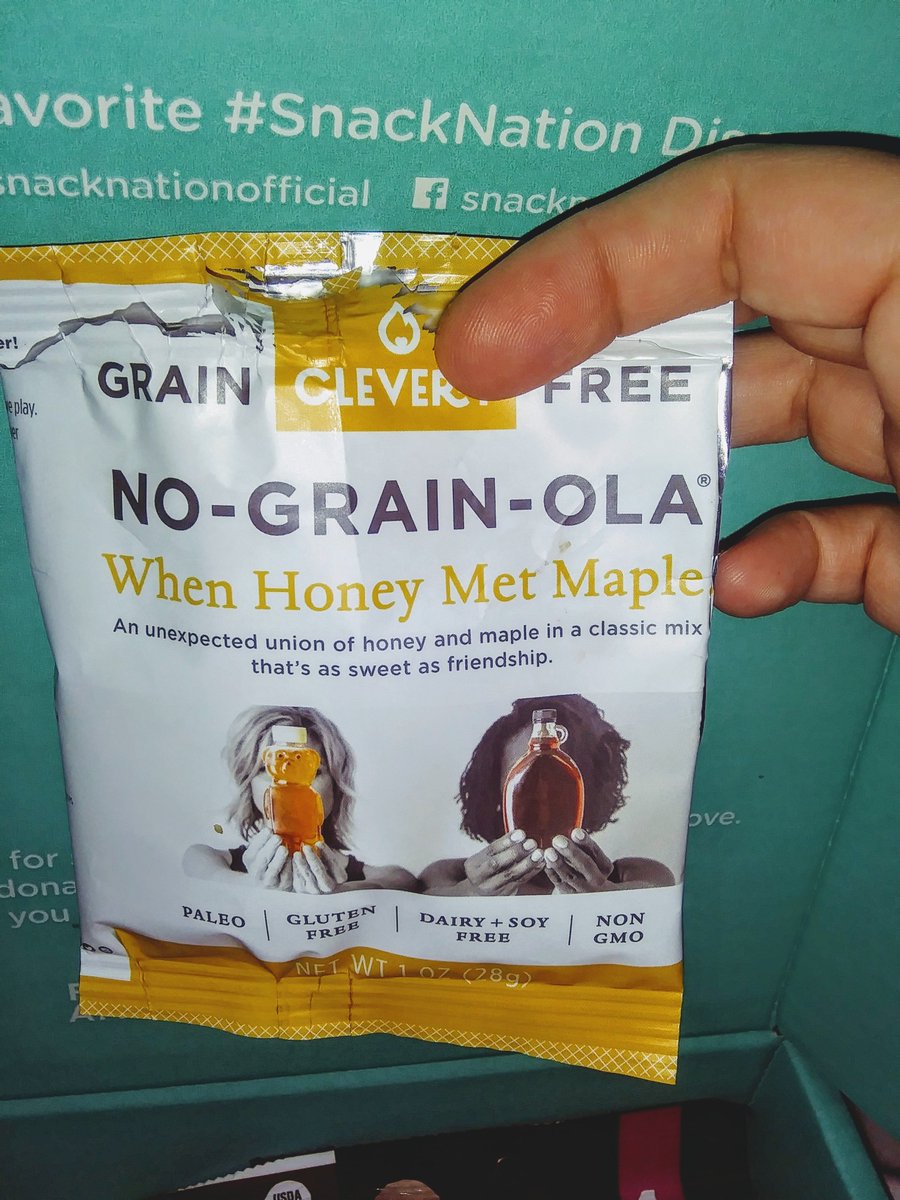 Thanks @snacknation for my yummy snacks this month. Just finished the no-grain-ola & love it!! #healthiersnacking #snacknation