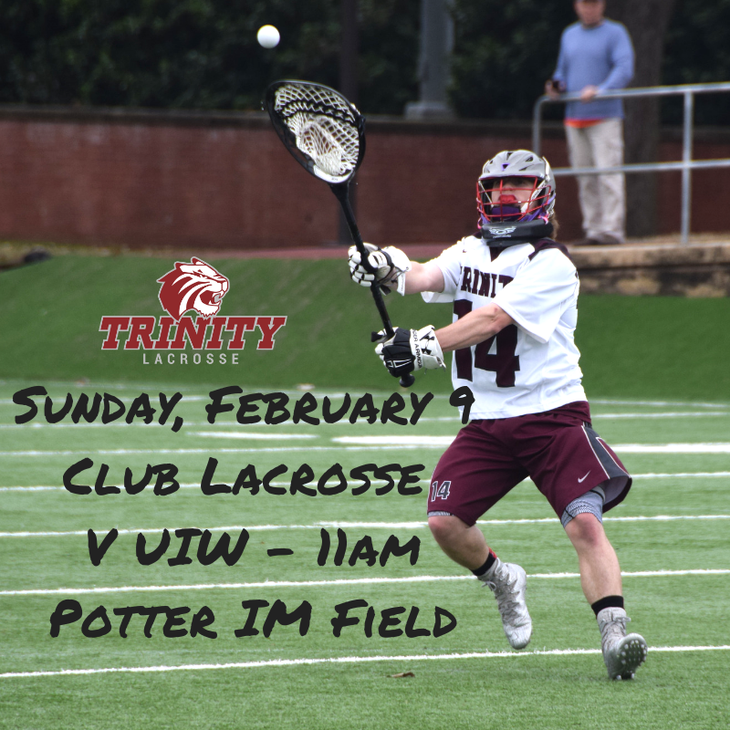 TU_Recreation's tweet photo. Come out to Potter IM Field SUNDAY FUNDAY as the Club Lacrosse team takes on UIW at 11am. #TrinityClubLacrosse @TrinityU_Mlax https://t.co/2oSelyULrl