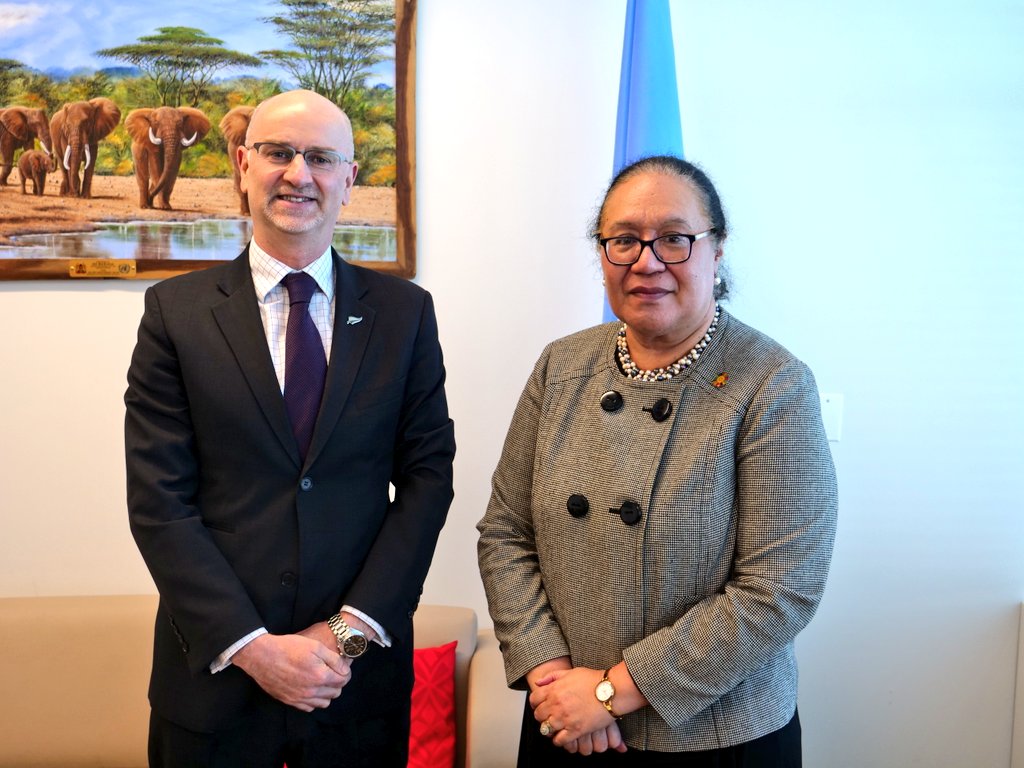 UNOHRLLS's tweet photo. Thank you Amb. @CraigHawkeNZ for #NewZealand's continued strong engagement and support on the strengthening of UN multi-country offices for small island developing States. #PartnerSIDS https://t.co/BjbV8cJVkU