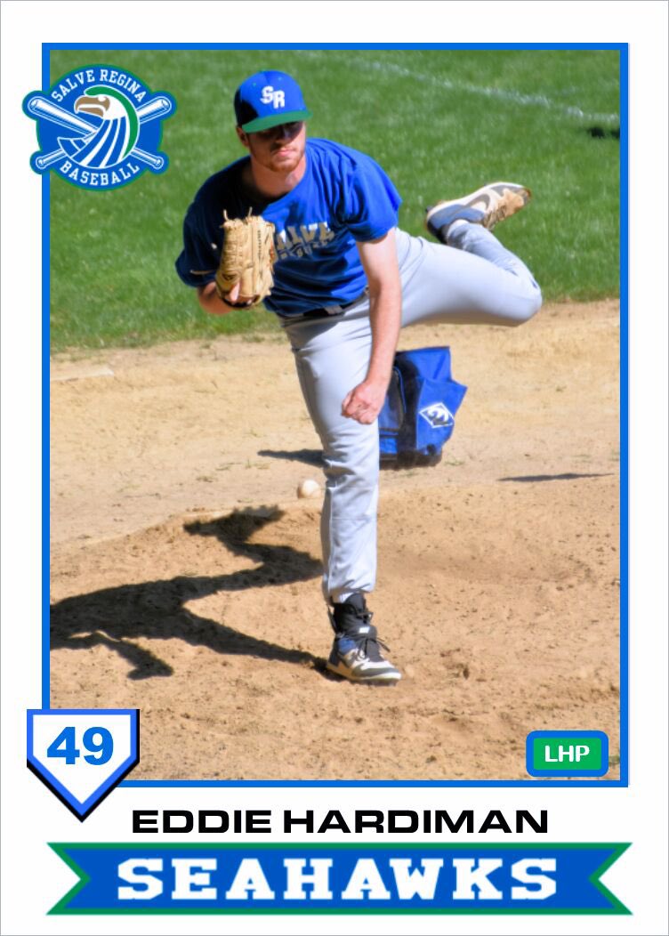 Our second freshman to feature today is #49 Eddie Hardiman, a pitcher from Danvers, MA!