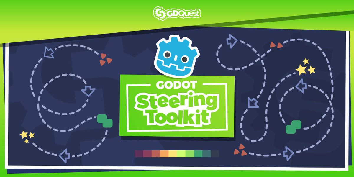 NathanGDQuest's tweet photo. The Godot Steering AI Framework is out! It's a complete tool to code complex AI movement in @godotengine, Free and #opensource, works in 2D and 3D!
➡ https://t.co/pyby84R8Z6

Written by @Razoric480, who worked as an AI game developer. https://t.co/2oLtxh5RYf