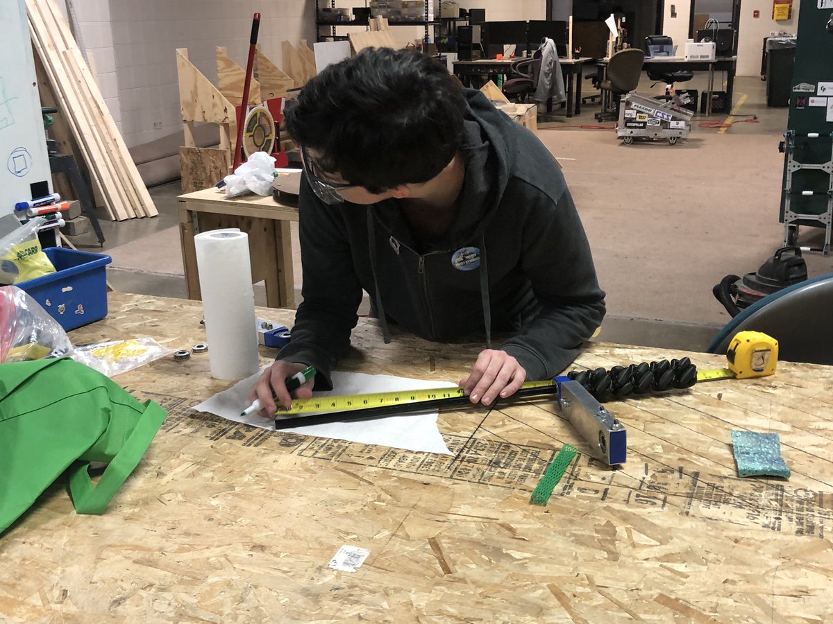 Build season 5 day 5: just another day’s work! #Team4241 #FIRSTRobotics