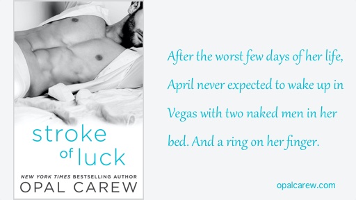 Cover reveal! Stroke of Luck by <a href="/OpalCarew/">Opal Carew</a> #romancebook #ebook: books2read.com/u/brvVRe #Amazon: tinyurl.com/OC-StrokeOfLuck #Indiebound: bit.ly/2Glc8XO