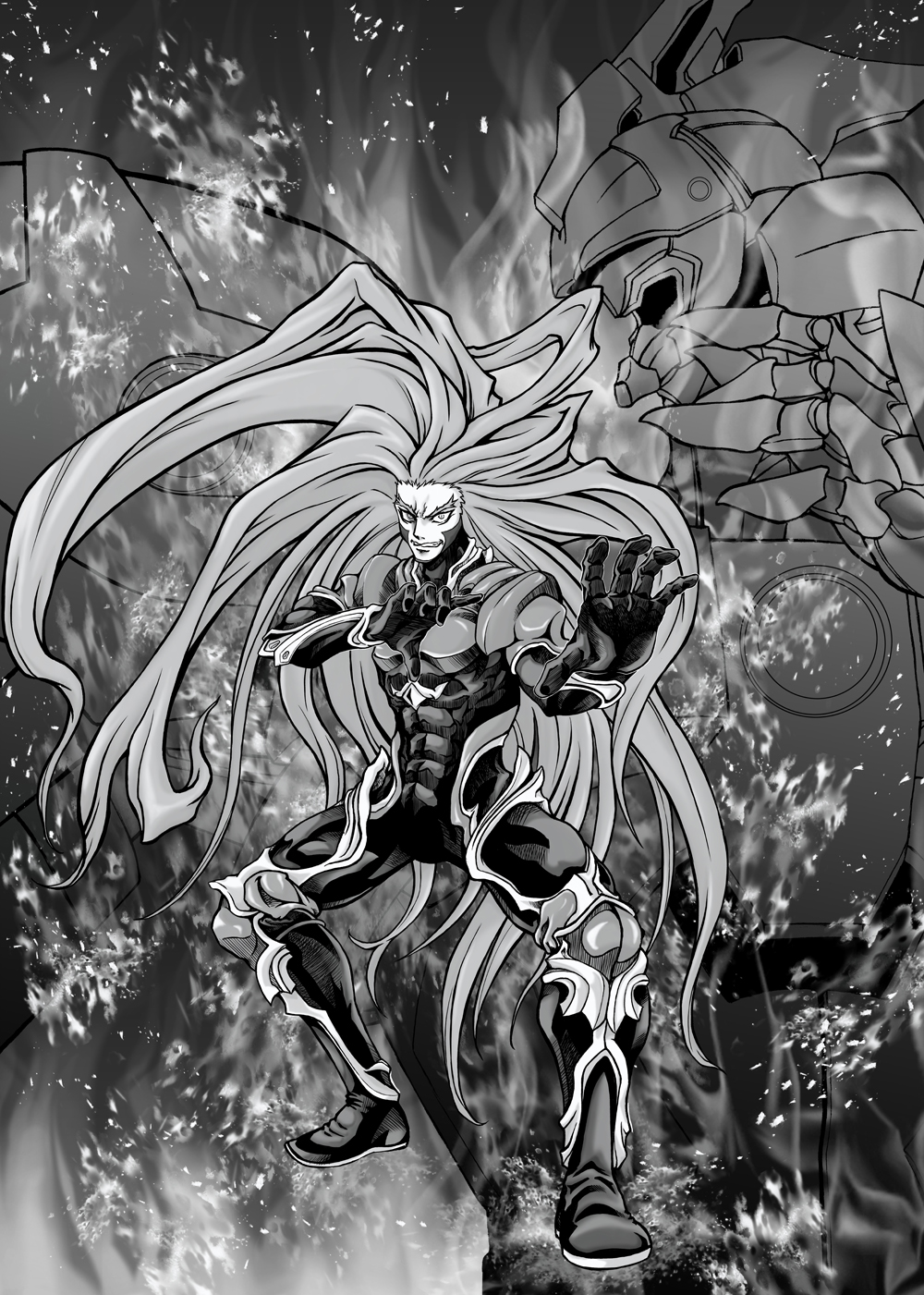 Ohkubo ゼノギアス Xenogears 絵師の集い 絵描きさんと繋がりたい 私の絵柄が好みって人にフォローされたい 私の絵柄が性癖に刺さる人に届いてほしい 芸術同盟 芸術同盟w イラスト 憎しみと怒りの炎の化身 イド
