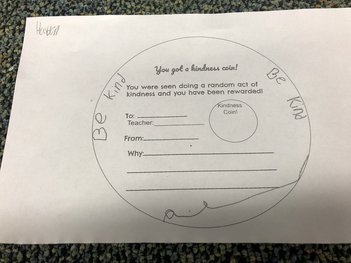 rothkernels's tweet image. Love the Act of Kindness movement we are doing at LBW! The 5th grade crew is leading the movement with explaining how you can pay it forward with a Kindness Coin! #lbwleaders