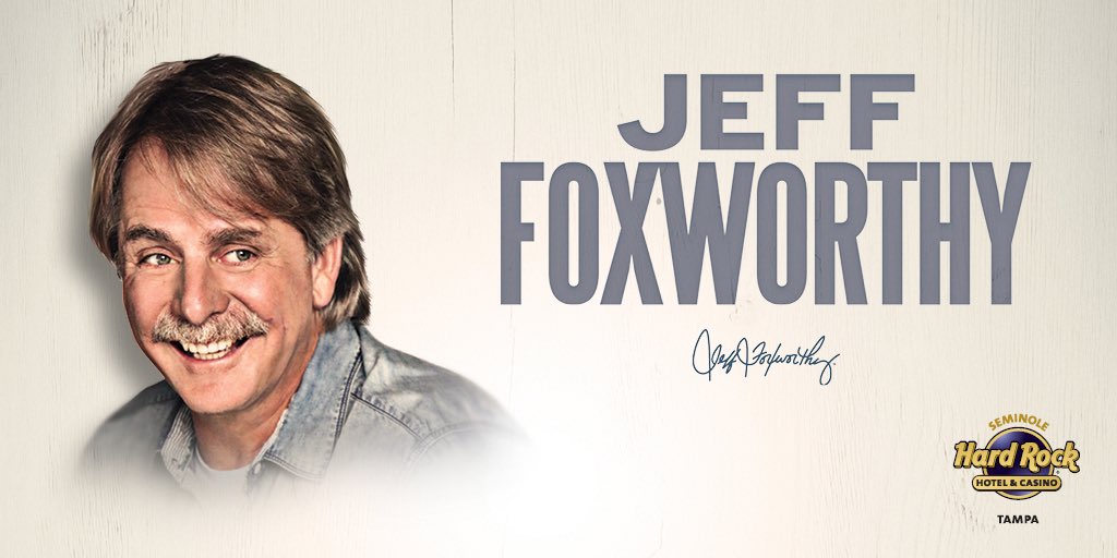 Get ready, Tampa. I will be at <a href="/SHRTampa/">Seminole Hard Rock Tampa</a> on Thursday, February 20.
 
Here’s where you can get tickets: bit.ly/2v0Sq1i