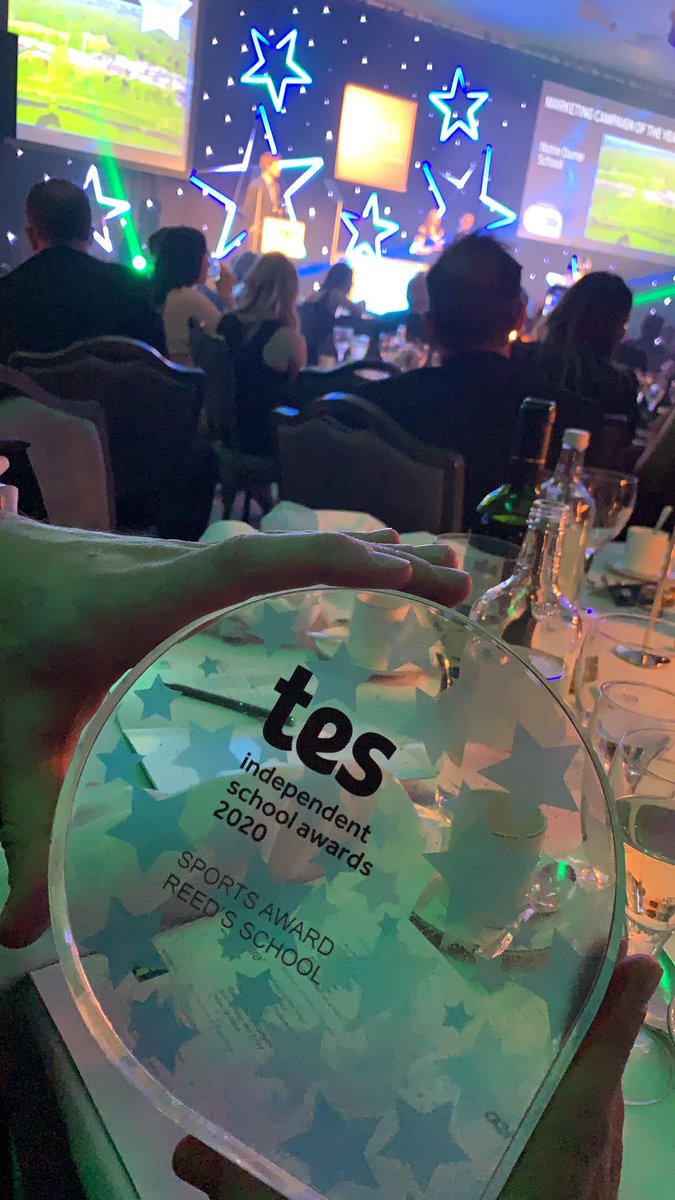 bedwards1975's tweet photo. Couldn’t be prouder of all the team @ReedsSchool @ReedsSport & nights like tonight are a testament to all the hard work of pupils, staff & coaches. Very lucky to work with such an incredible team #teamreeds #TesISAwards #proudDoS https://t.co/s5p76NSWKX