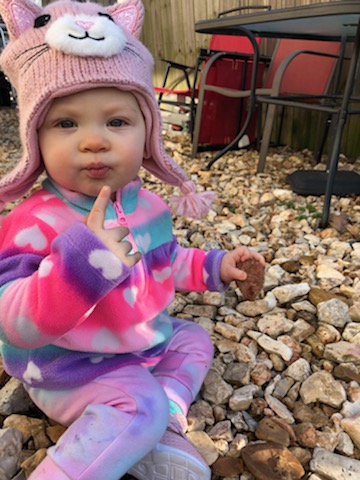 Anybeth_Rylee's tweet photo. @MarleeJune_ My little one took her first steps the other day! Not a perfect walker yet by any means but she is getting there❤️ https://t.co/Q6daQX1Vo6
