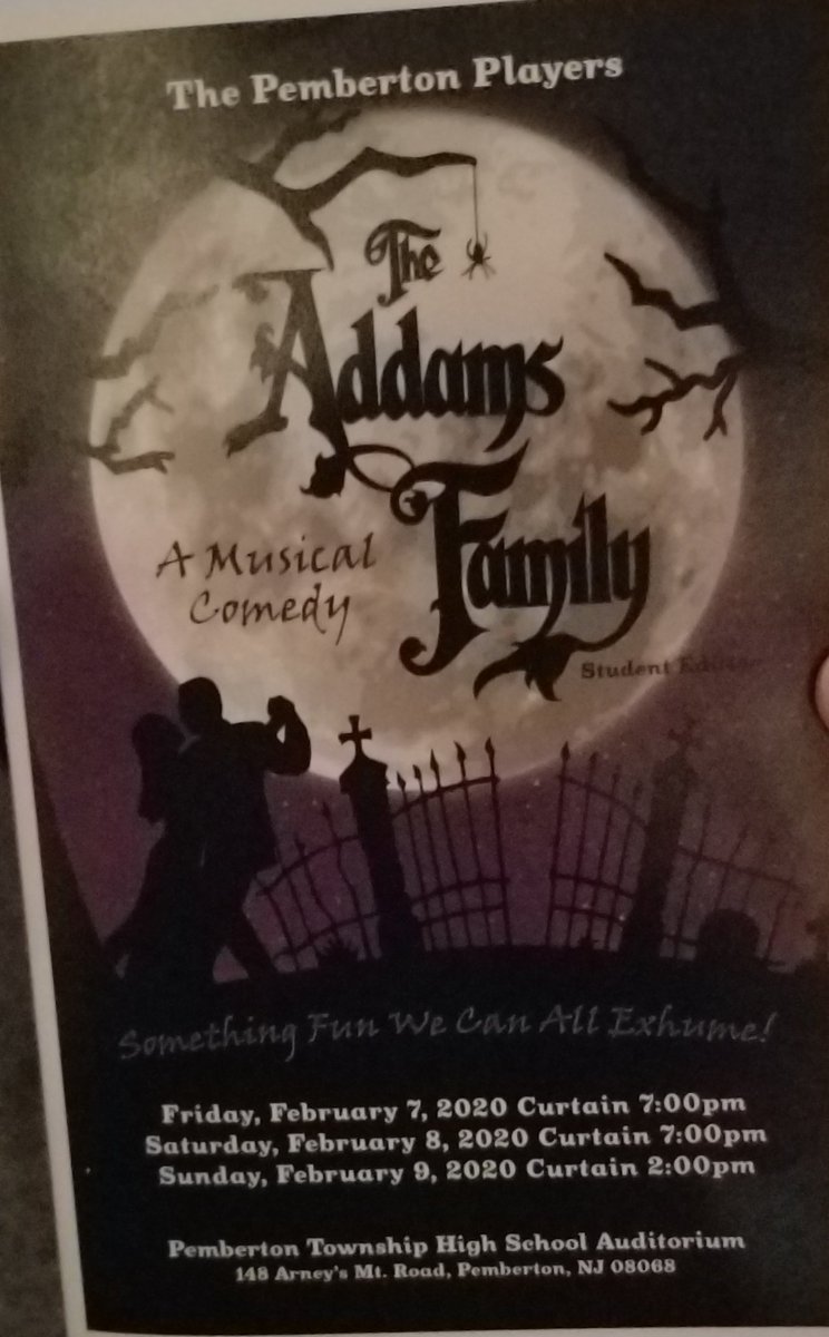 Excitement is in the air as we are just moments away from our <a href="/pthshornets/">PTHS</a> thespians performance of The Addams Family <a href="/PembertonSchool/">Pemberton Schools</a> #pembertonpride
