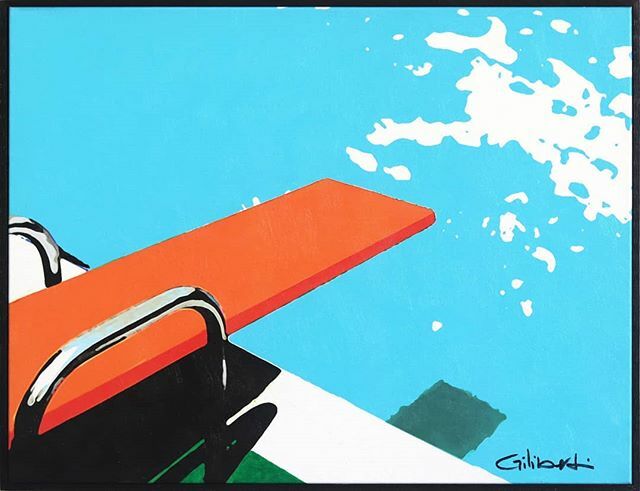 ArtspaceWare's tweet photo. ARTFAIR ANNOUNCEMENT:  Michael Giliberti. Visit us at booth #517 @artpalmsprings to see Giliberti's nostalgic paintings which are full of vibrant pools, sunshiney days and love of midcentury signage. .
.
.
.
#seeart  #palmsprings #artpalmsprings #APS20 #ArtPalmSprings2020 #m… https://t.co/Qa10fiIHGb