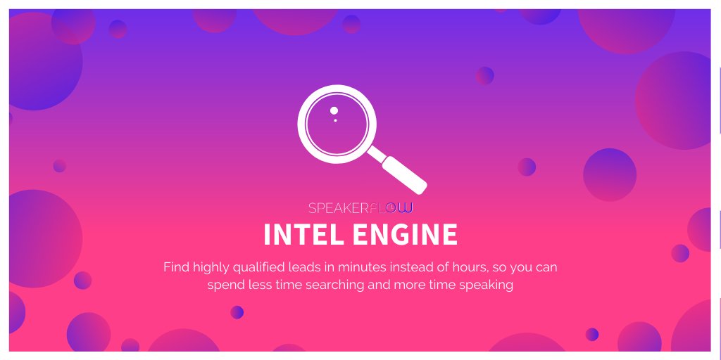 SpeakerFlow's tweet photo. Yesterday, we mentioned NSA's #winterconference2020 and the Intel Engine we'll be showing, the fastest way to find leads for #speakinggigs 🔍💵 But, if you can't make it to the event, you can get it now, too, so you don't miss out. Just click here! 👇
https://t.co/G3Cnf0FgDA https://t.co/nxdXDhjFHG