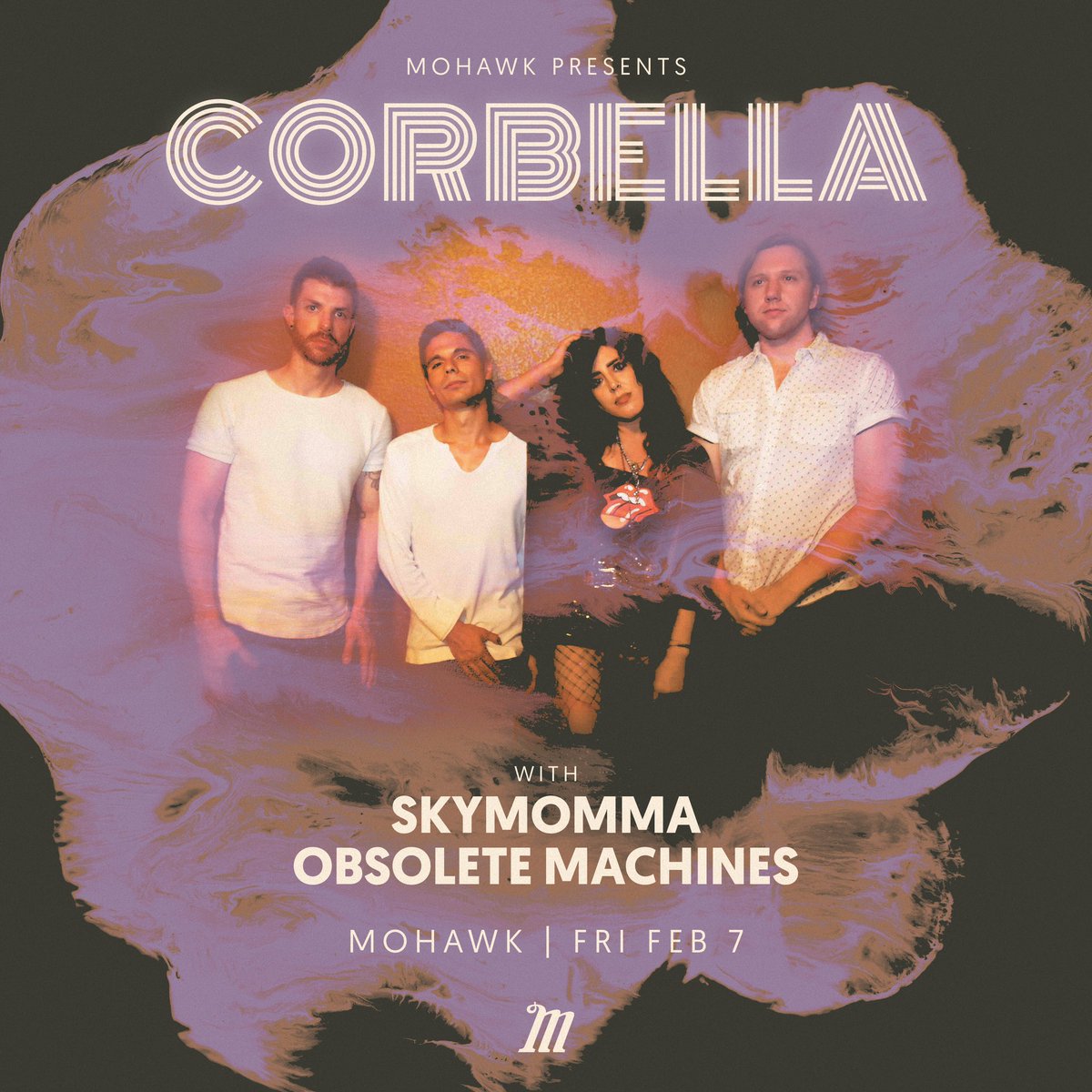 Tonight, indoor: Corbella with Skymomma, Obsolete Machines! Doors at 9pm, all ages. Tickets available at mohawkaustin.com