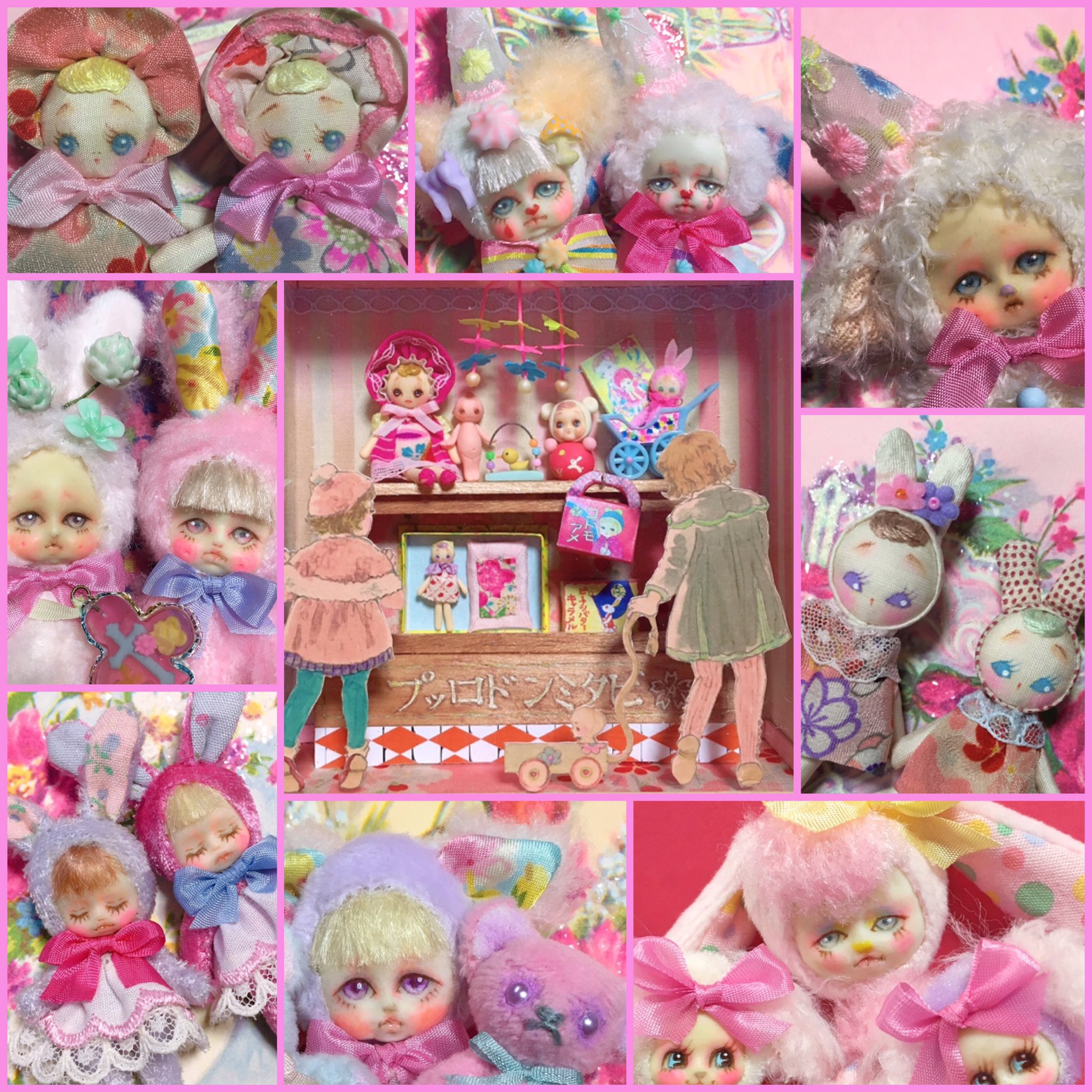 to.ri.co on Twitter "ドールハウス、ミニドール 、ミニチュア、小さな文化人形、スリーピングアイ人形、レジンアクセサリー