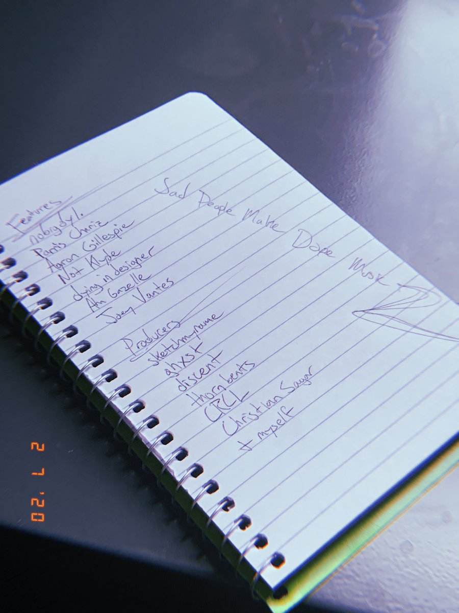 Sad people make dope music ii ~soon~