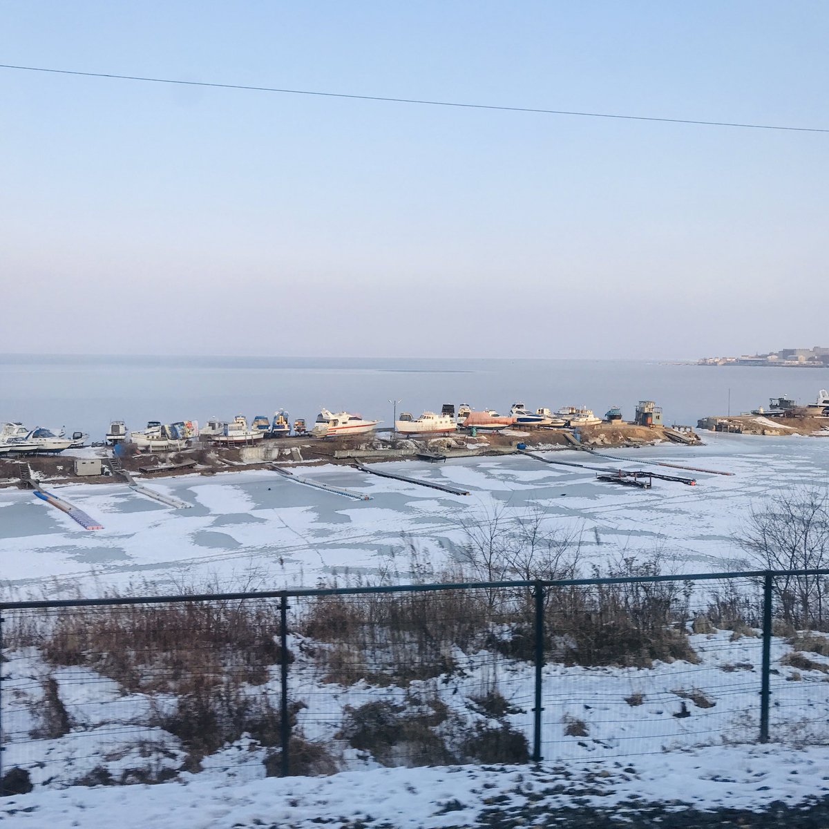 Incredible ice fishing and driving SUVs on the bay outside of Vladivostok. I’m already at the airport waiting for my 9 hour flight back to Moscow.