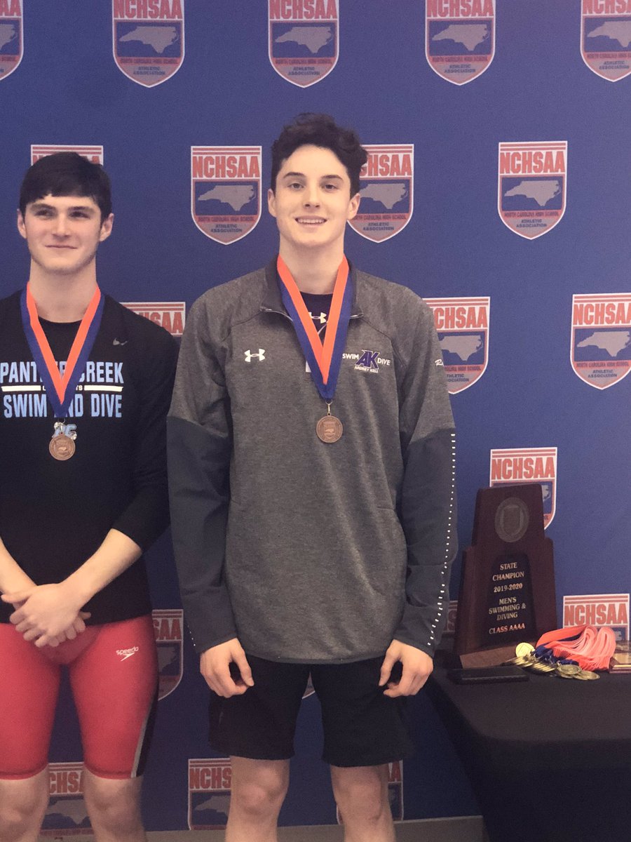 Congratulations to Gaige Ryan for placing 4th in the 100 free ‼️#NCHSAA